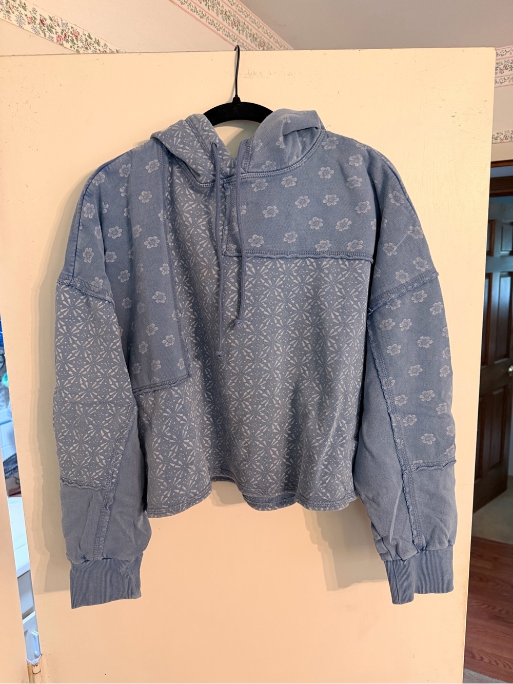 Lucky Brand Slate Blue Pullover Hoodie